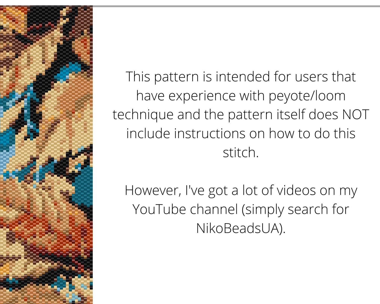Autumn Leaves even peyote and loom patterns for beaded bracelet or bookmark
