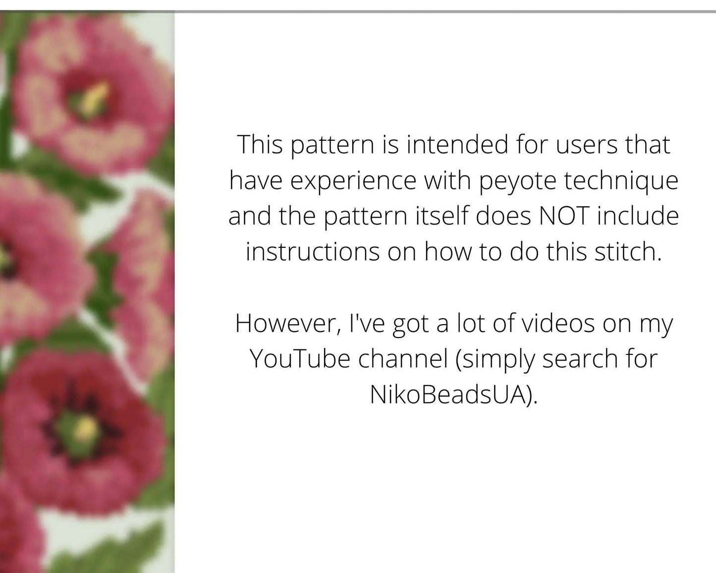 Mallow even peyote pattern for beaded bracelet - NikoBeadsUA
