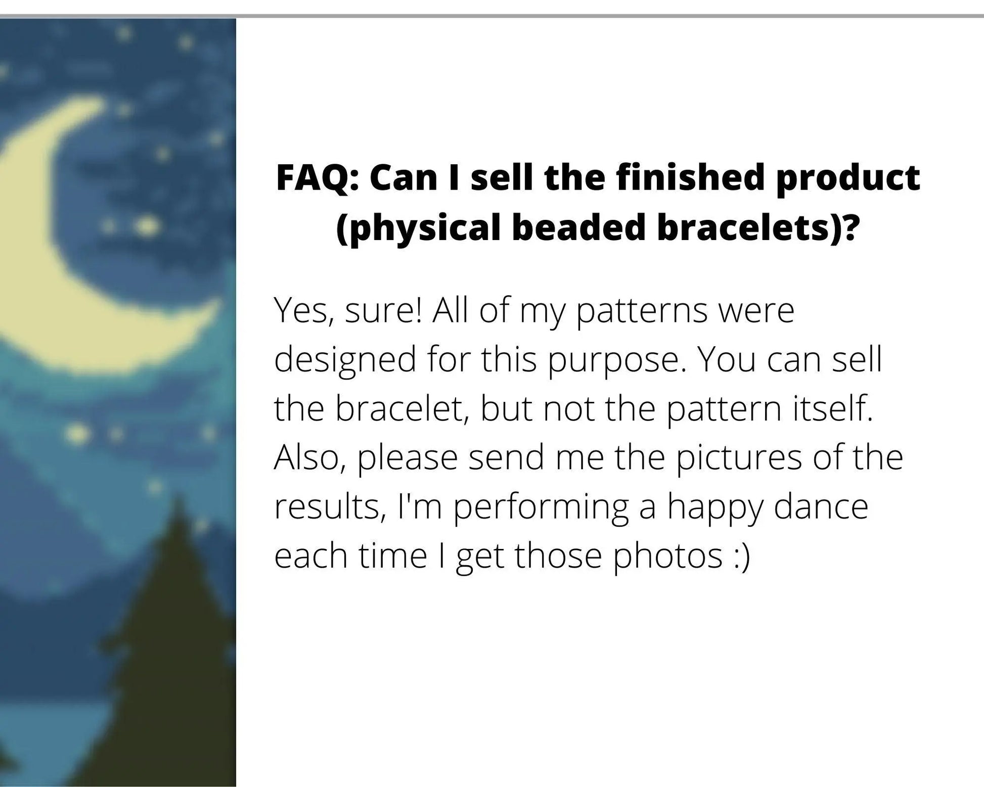 Moon even peyote pattern for beaded bracelet - NikoBeadsUA