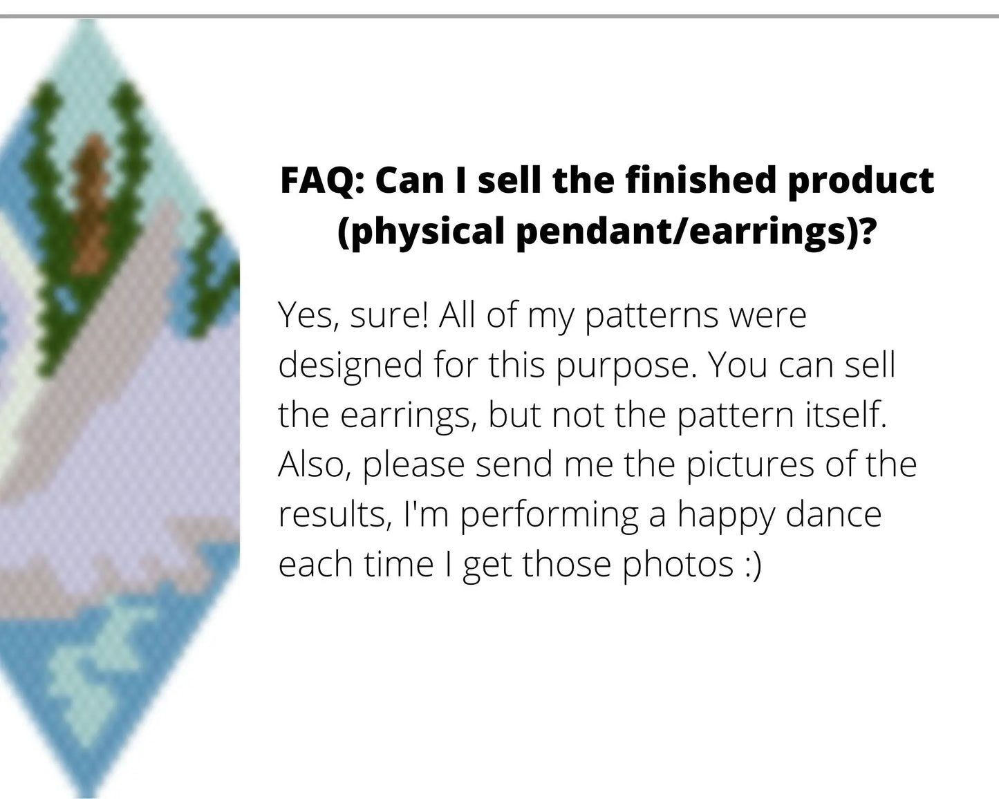 Swan Brick Stitch pattern for beaded pendant and earrings NikoBeadsUA