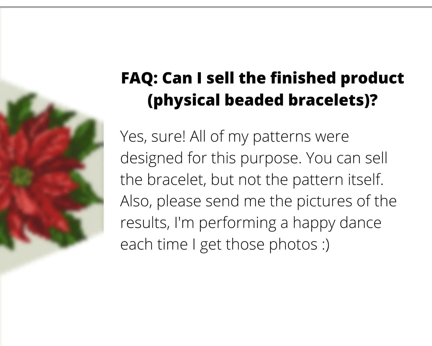 Poinsettia Beaded Loom Fringe Necklace Pattern NikoBeadsUA