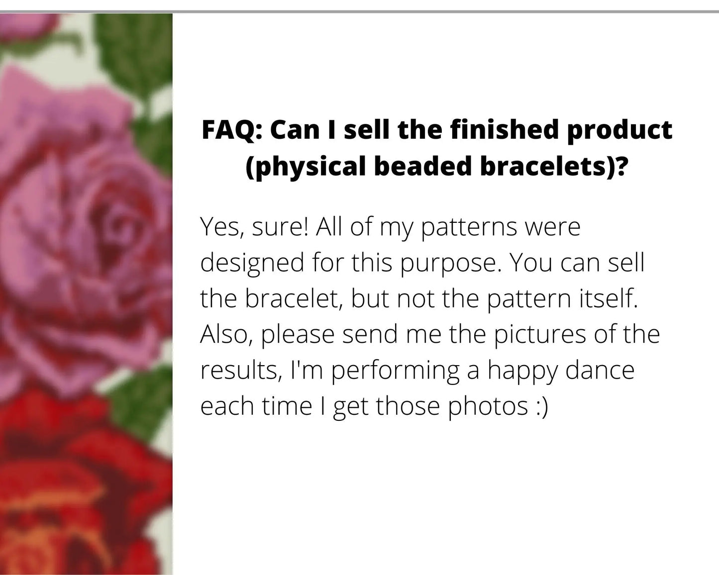 Tender Roses even peyote pattern for beaded bracelet NikoBeadsUA