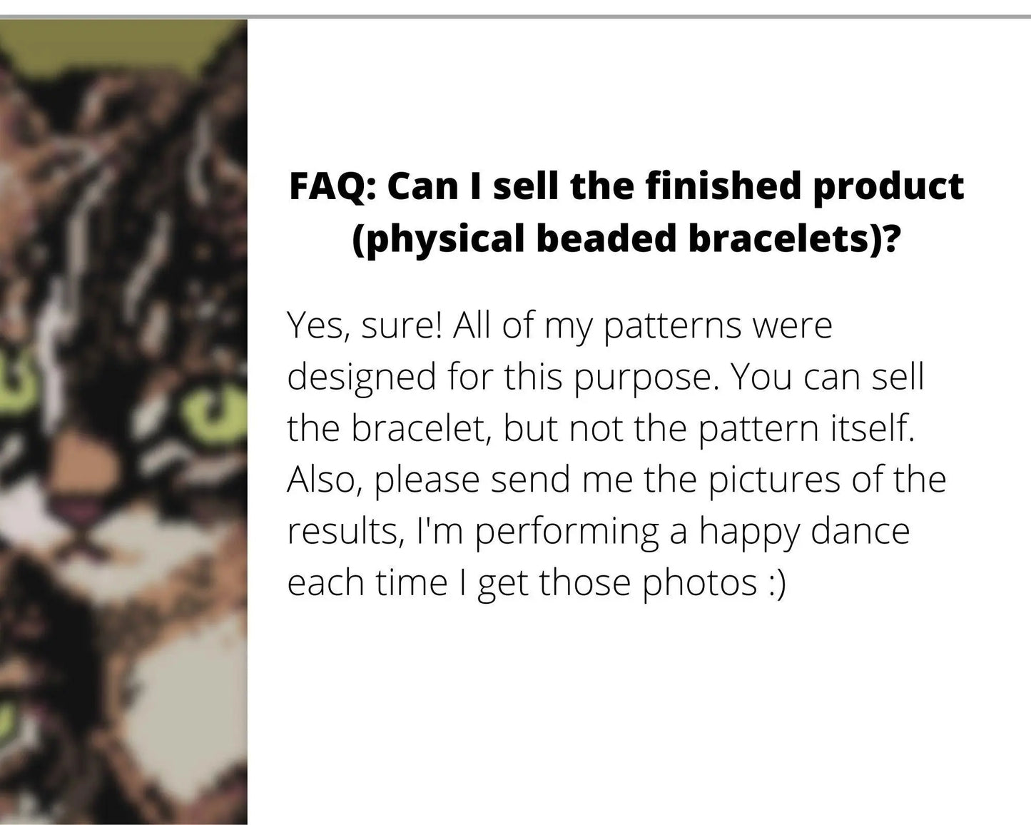 Kittens wide even peyote pattern for beaded bracelet - NikoBeadsUA