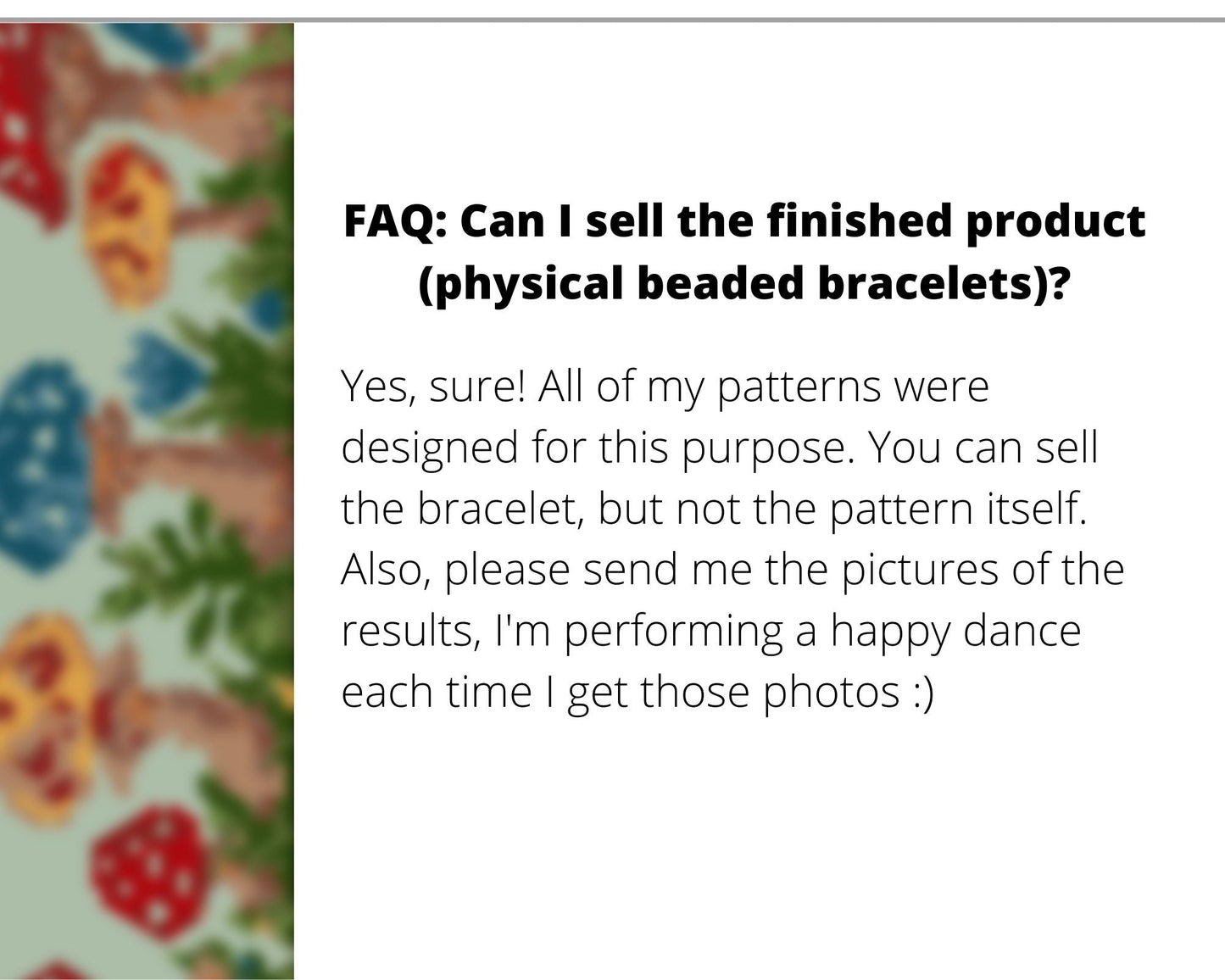 Mushroom Madness even peyote and loom patterns for beaded bracelet NikoBeadsUA