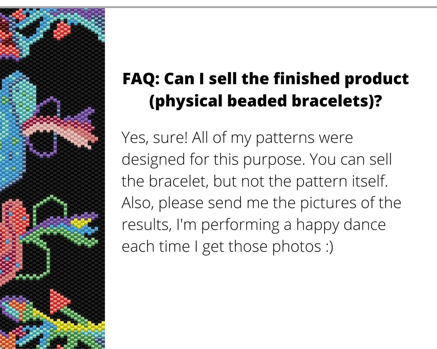 Fantasy Mushrooms even peyote pattern for beaded bracelet NikoBeadsUA