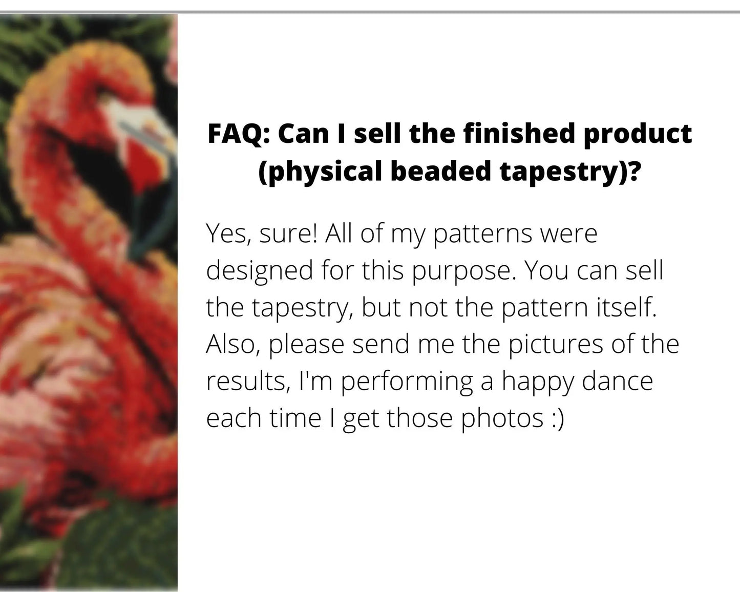 Flamingo even peyote pattern for beaded tapestry NikoBeadsUA