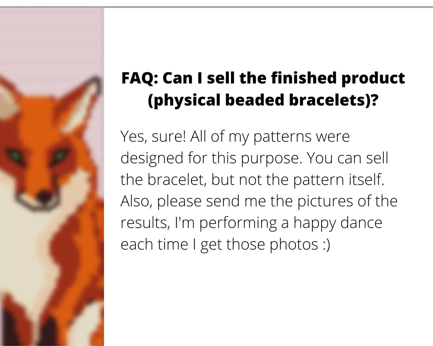 Fox even peyote and loom patterns for beaded bracelet NikoBeadsUA