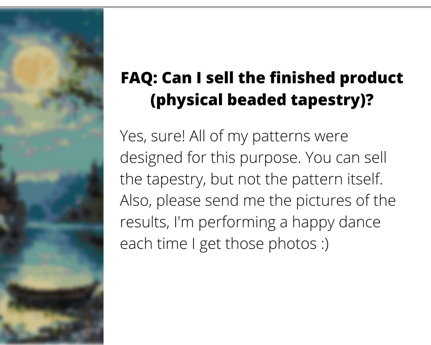 Moonlight even peyote pattern for beaded tapestry NikoBeadsUA