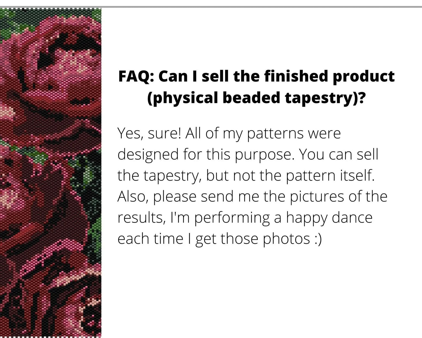 Peonies even peyote and loom patterns for beaded tapestry NikoBeadsUA