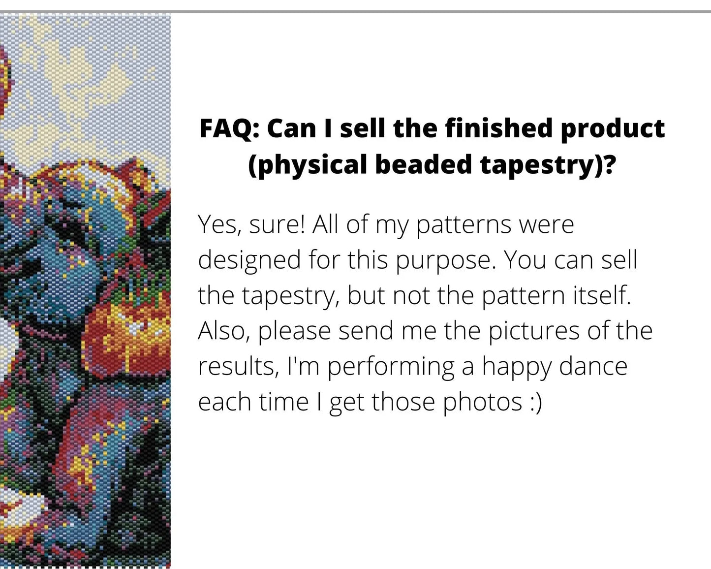 Rainbow Baby Elephant even peyote and loom patterns for beaded tapestry NikoBeadsUA