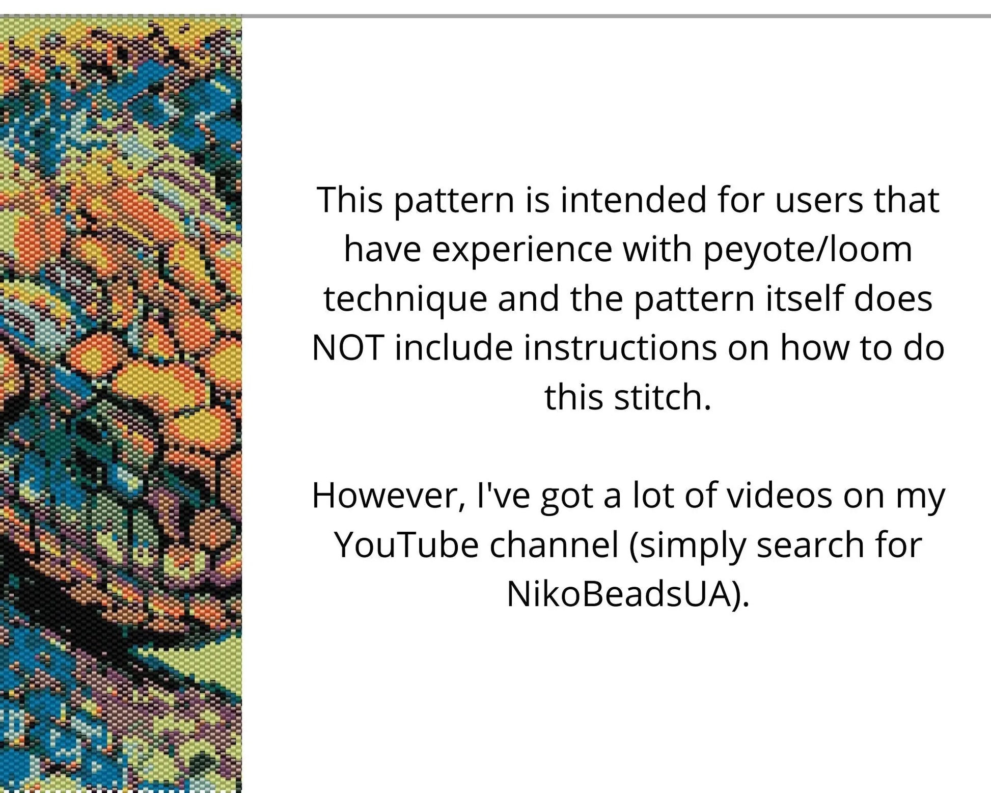 Rainbow Snake even peyote and loom patterns for beaded tapestry NikoBeadsUA