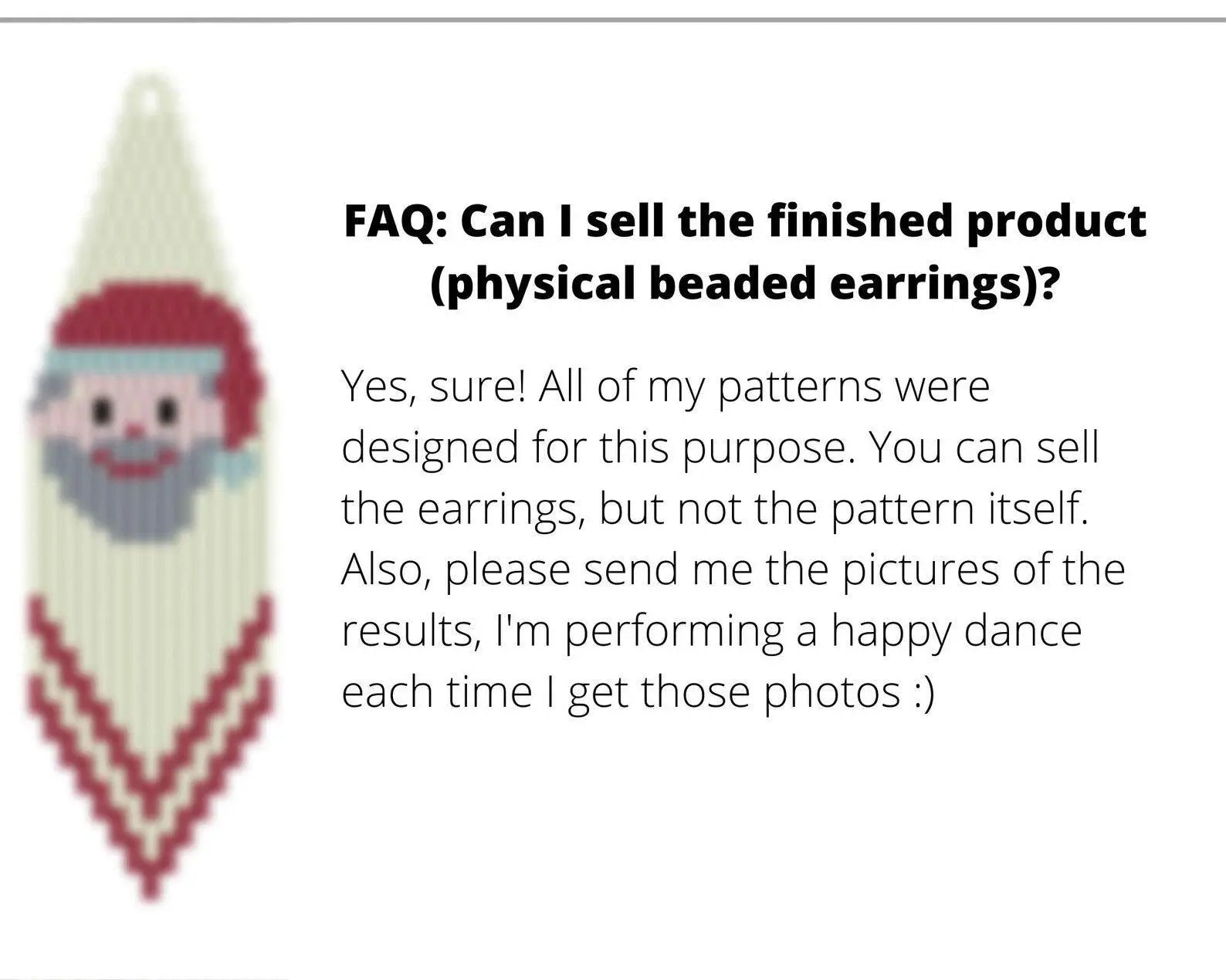 Set of 3 Christmas beaded earrings patterns for Toho beads - NikoBeadsUA