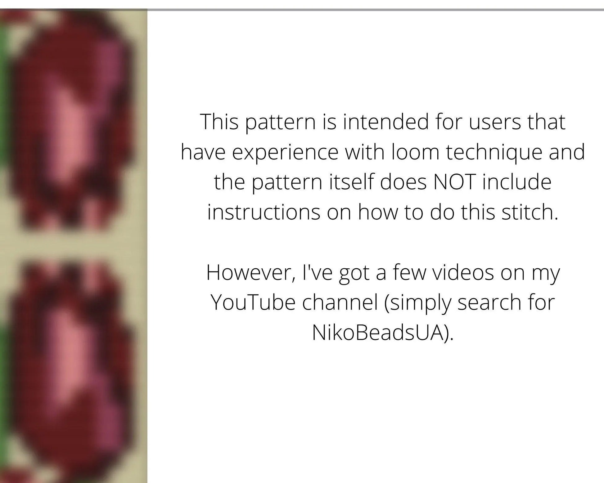 Purple Tulips Loom pattern for beaded bracelet - NikoBeadsUA