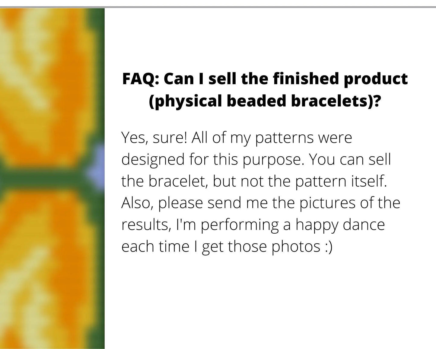 Yellow Tulips Loom pattern for beaded bracelet - NikoBeadsUA