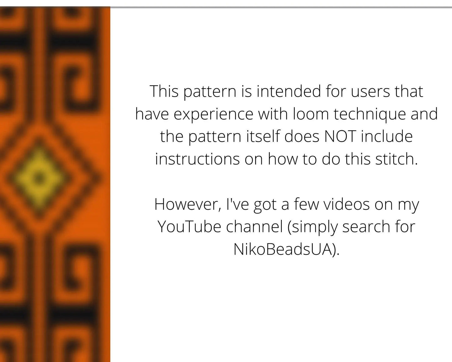 Greek Loom pattern for beaded bracelet, geometry pattern, DIY beaded bracelet pattern for Miyuki Delica - NikoBeadsUA