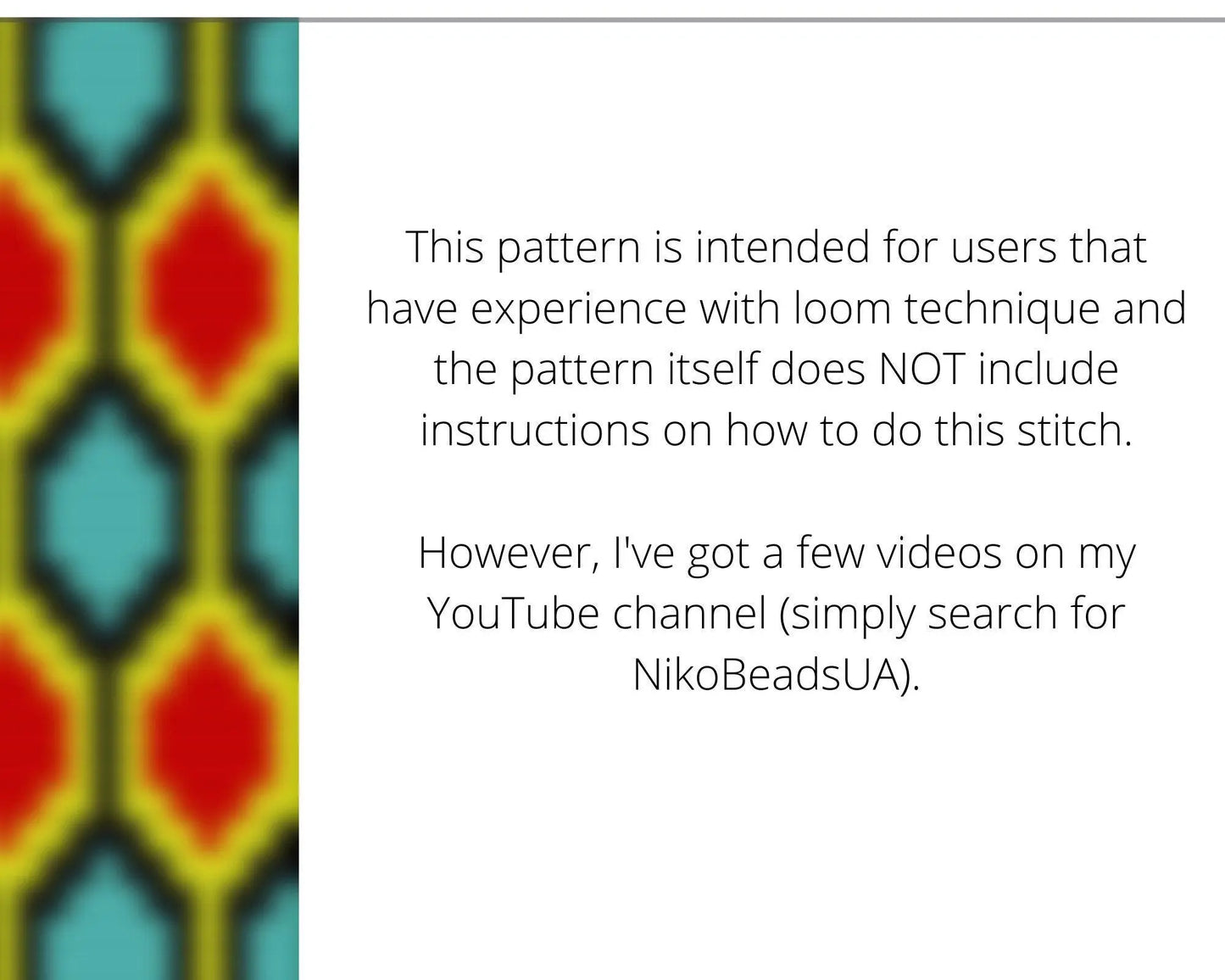 Hexagon Loom pattern for beaded bracelet - NikoBeadsUA