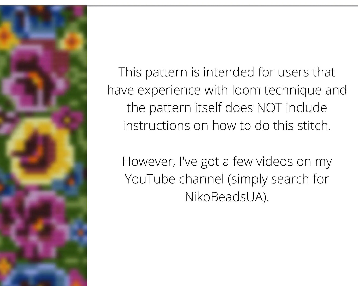 Viola Loom pattern for beaded bracelet - NikoBeadsUA