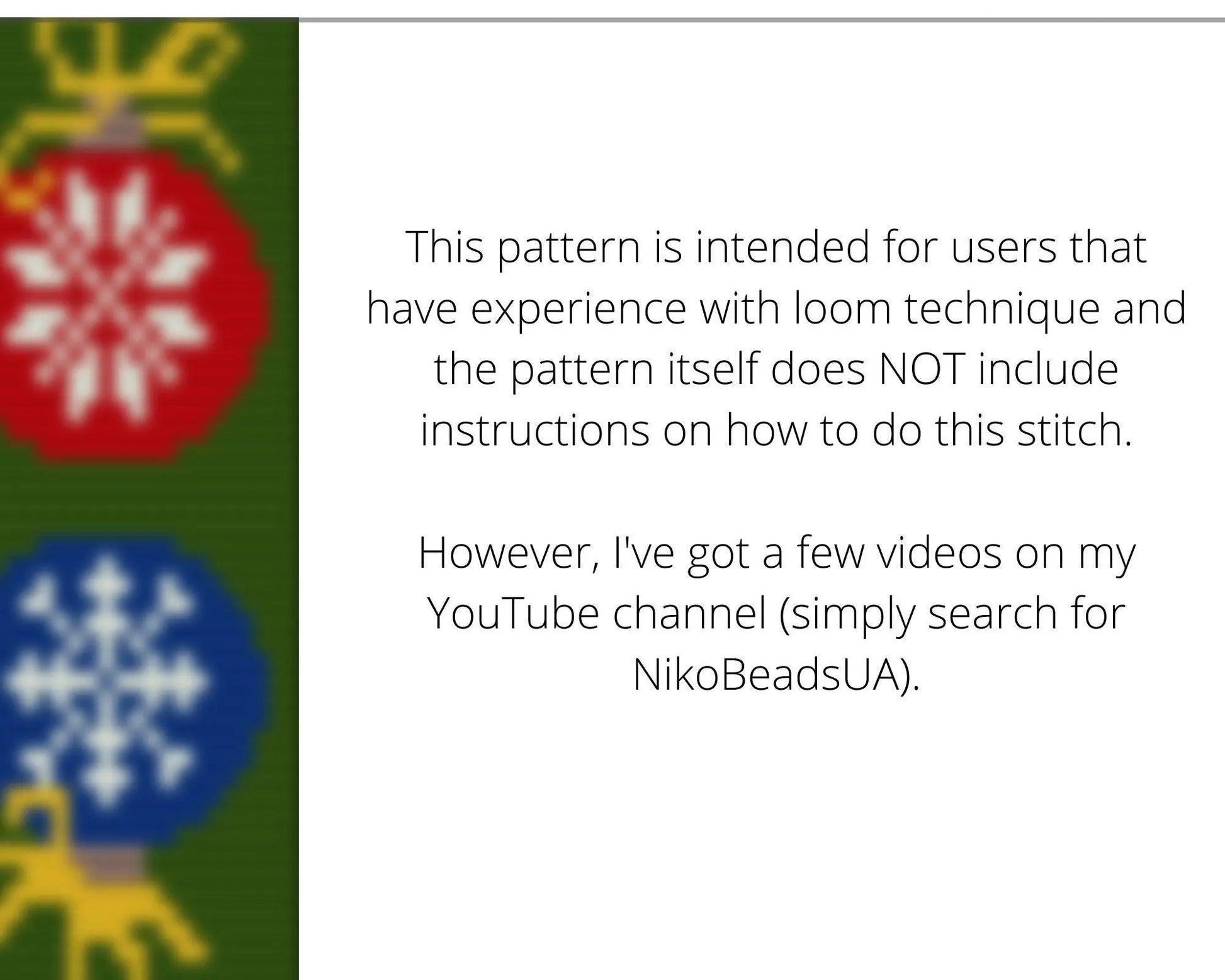 Christmas Ornaments Loom pattern for beaded bracelet - NikoBeadsUA