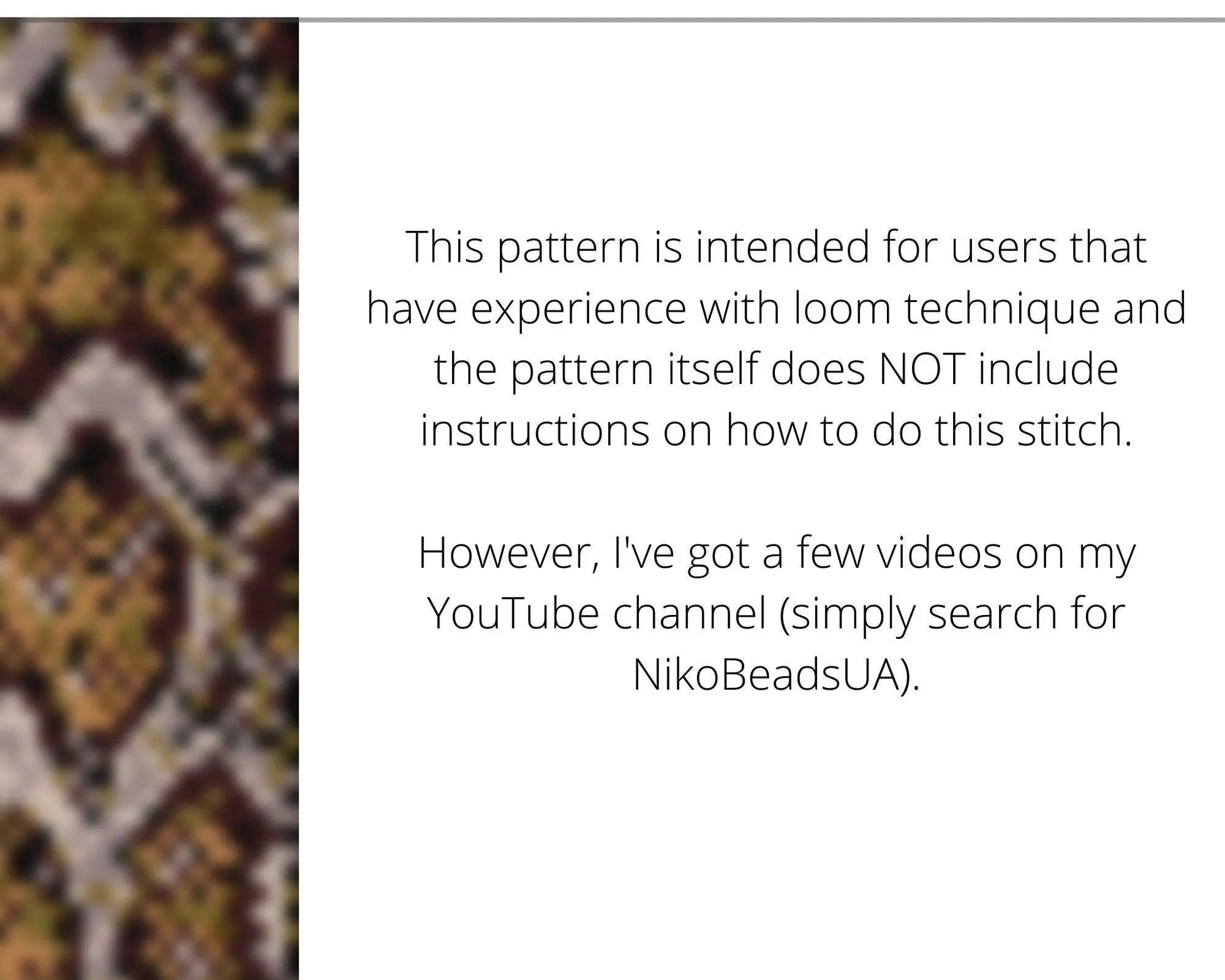 Snake Print Loom pattern for beaded bracelet - NikoBeadsUA
