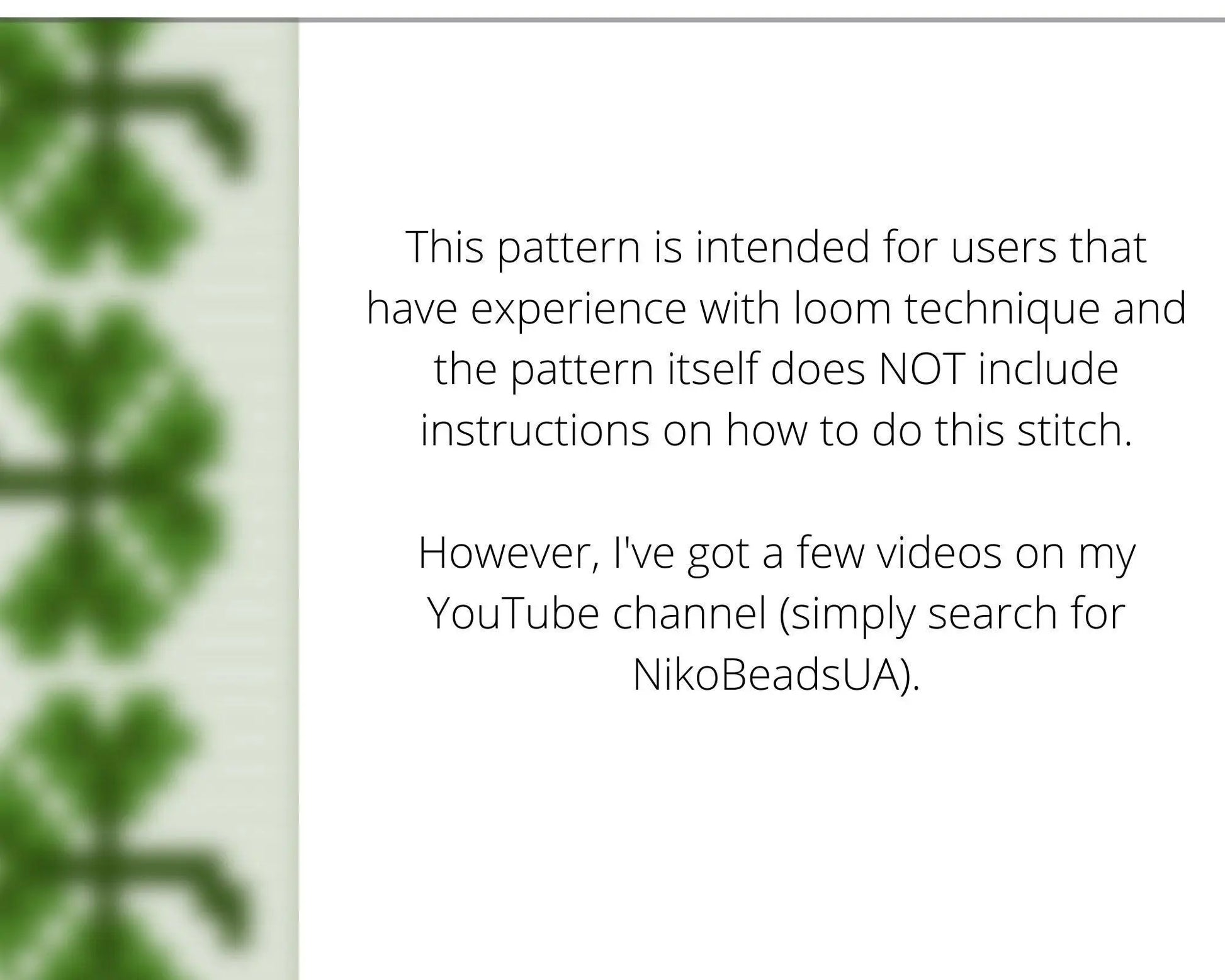 Shamrock Loom pattern for beaded bracelet - NikoBeadsUA
