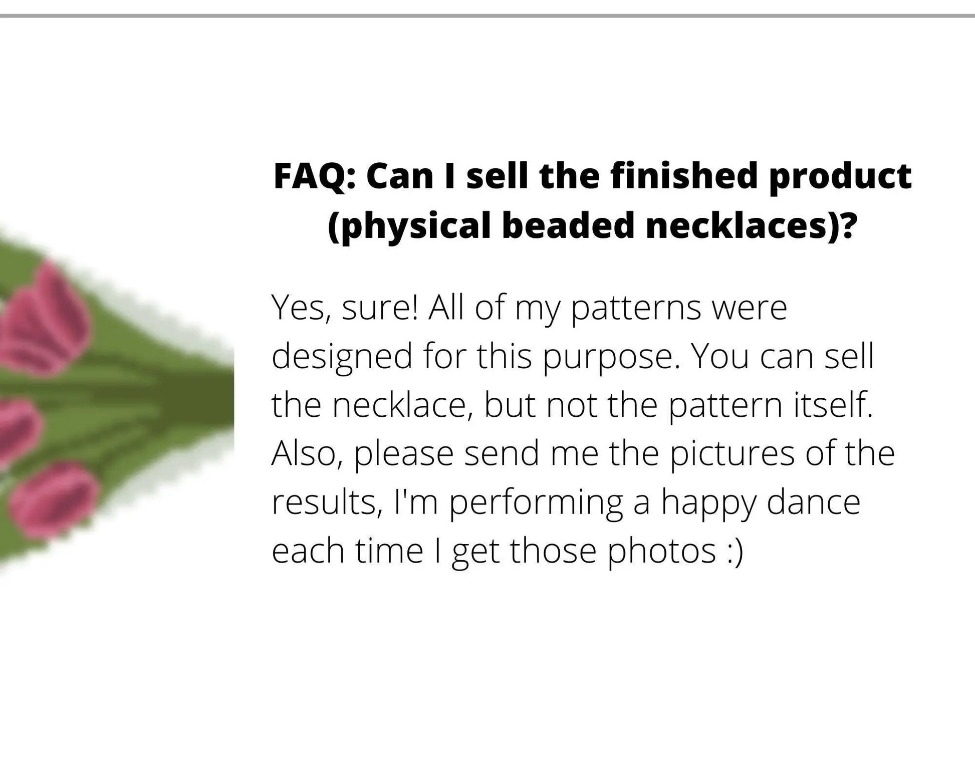 Tulips Beaded Loom Fringe Necklace Pattern - DIY Boho Jewelry - NikoBeadsUA