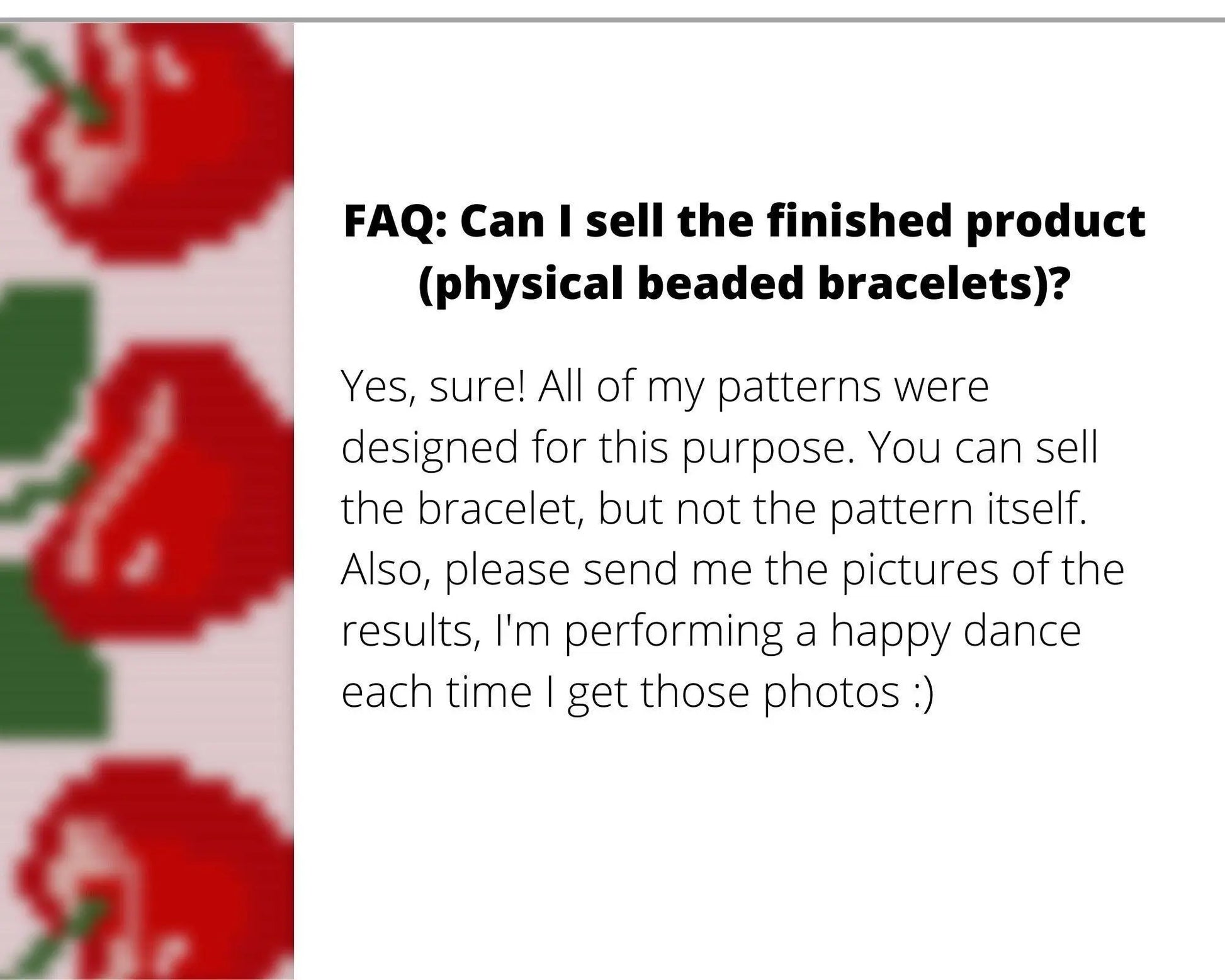 Cherry Loom pattern for beaded bracelet - NikoBeadsUA