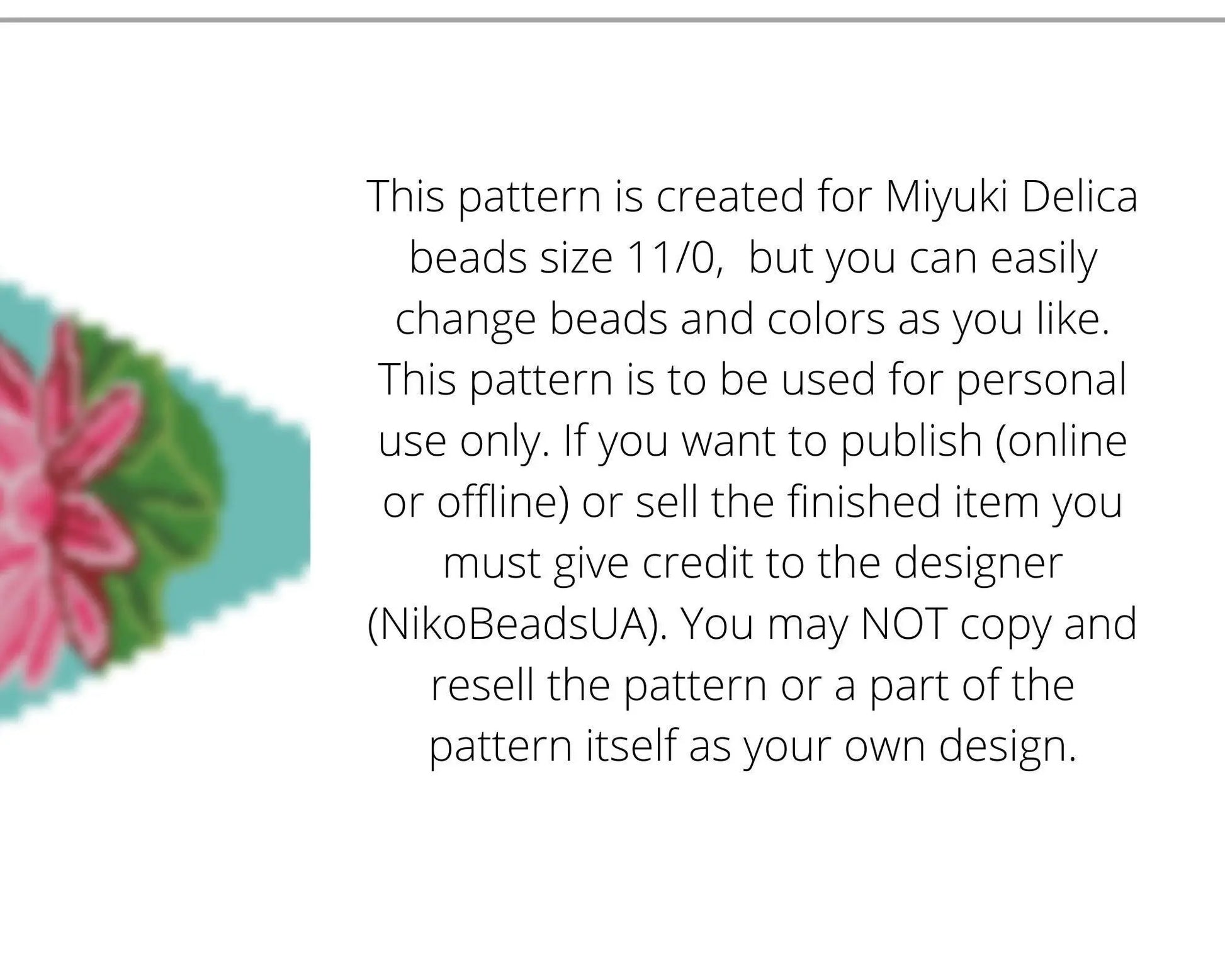 Lotus Beaded Loom Fringe Necklace Pattern - DIY Boho Jewelry - NikoBeadsUA