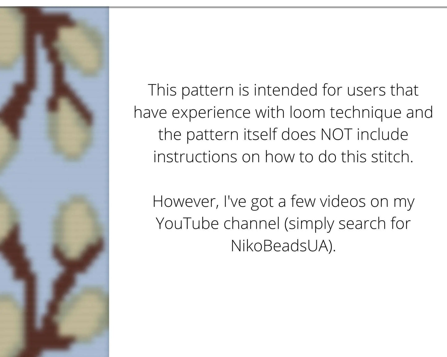 Willow Loom pattern for beaded bracelet - NikoBeadsUA