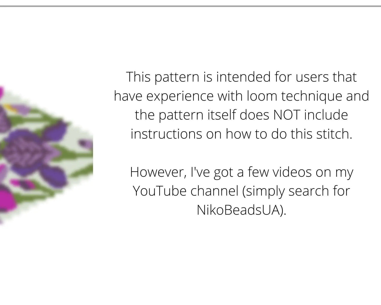 Iris Beaded Loom Fringe Necklace Pattern - DIY Boho Jewelry - NikoBeadsUA
