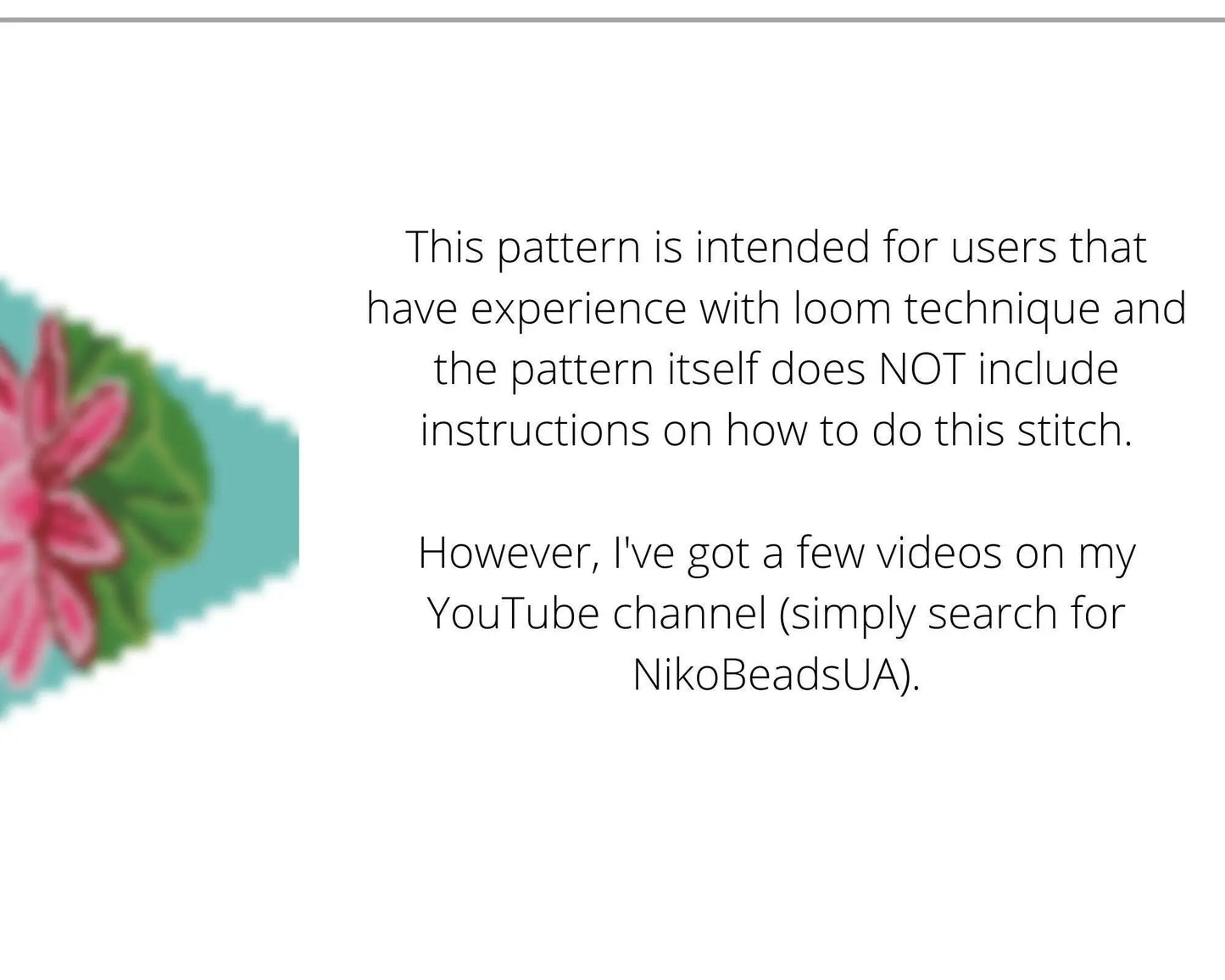 Lotus Beaded Loom Fringe Necklace Pattern - DIY Boho Jewelry - NikoBeadsUA