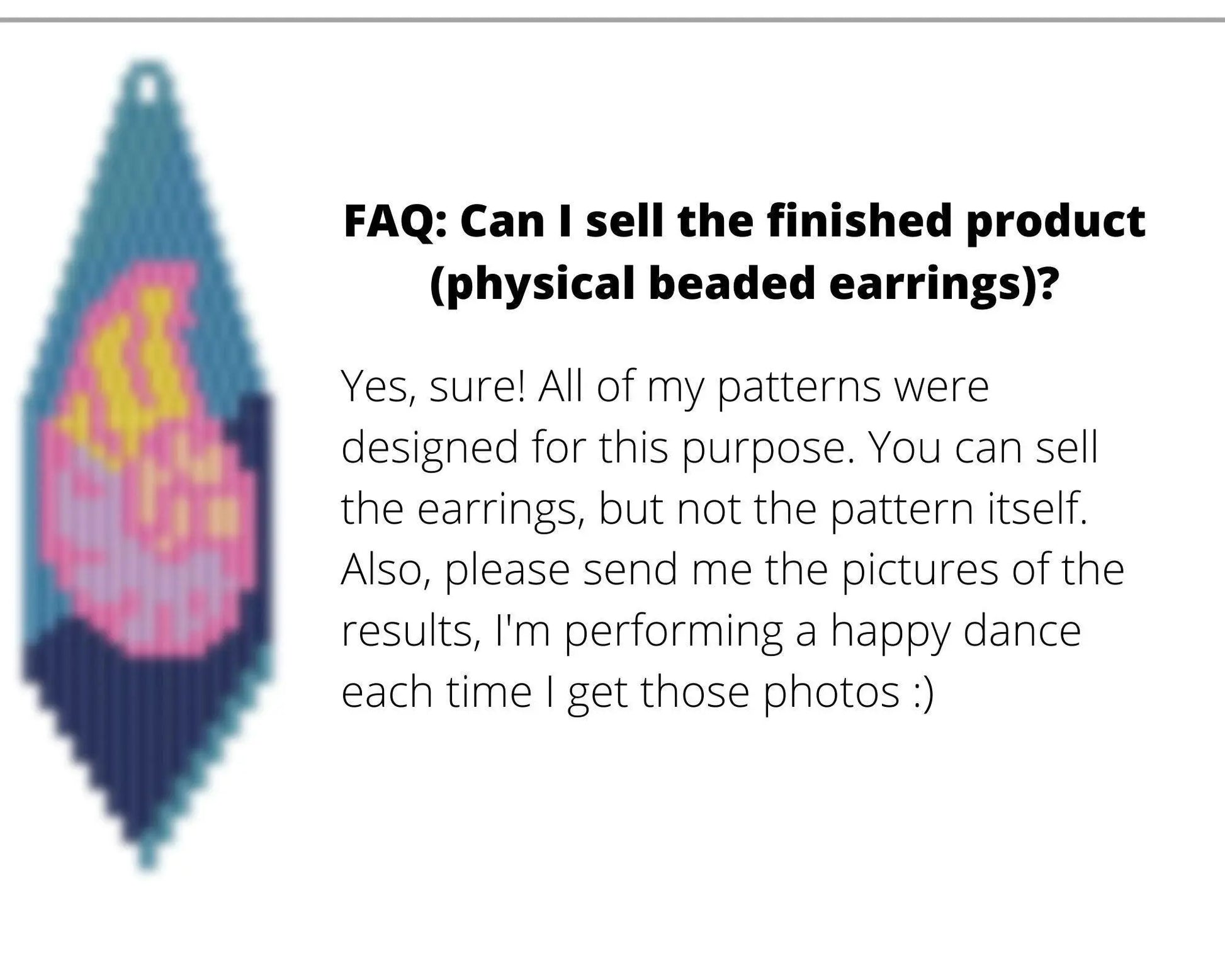 Seashell Brick Stitch pattern for fringe beaded earrings - Toho beads - NikoBeadsUA
