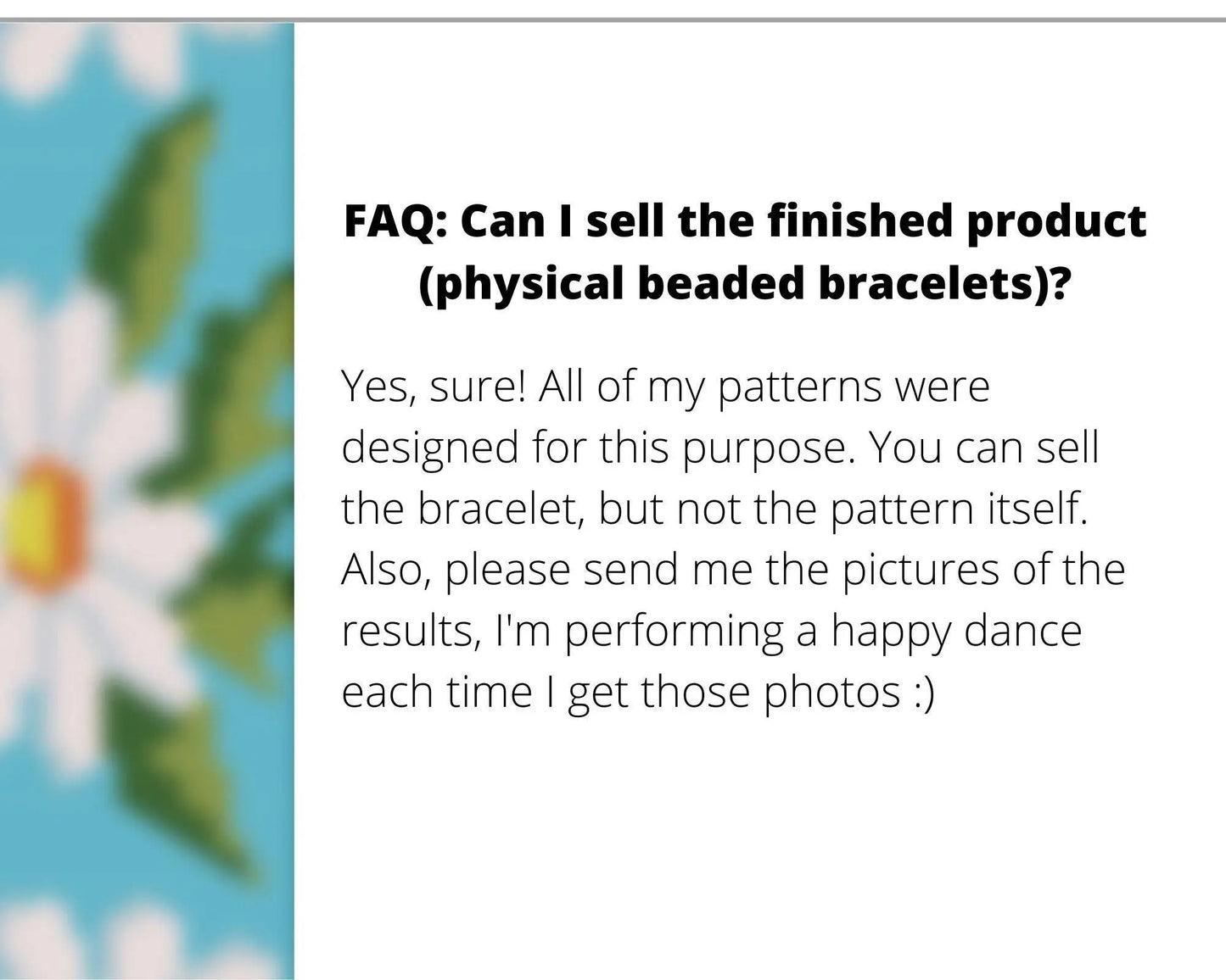 Chamomile even peyote pattern for beaded bracelet - NikoBeadsUA