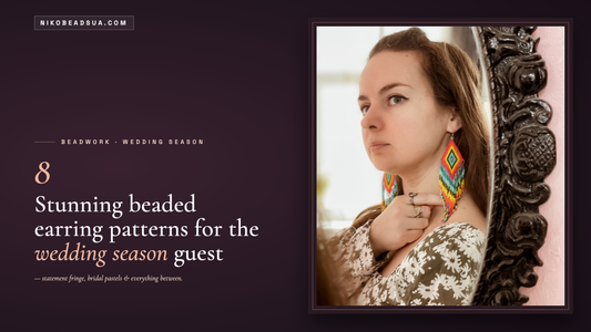 8 Stunning Beaded Earring Patterns Perfect for Wedding Season Guests NikoBeadsUA