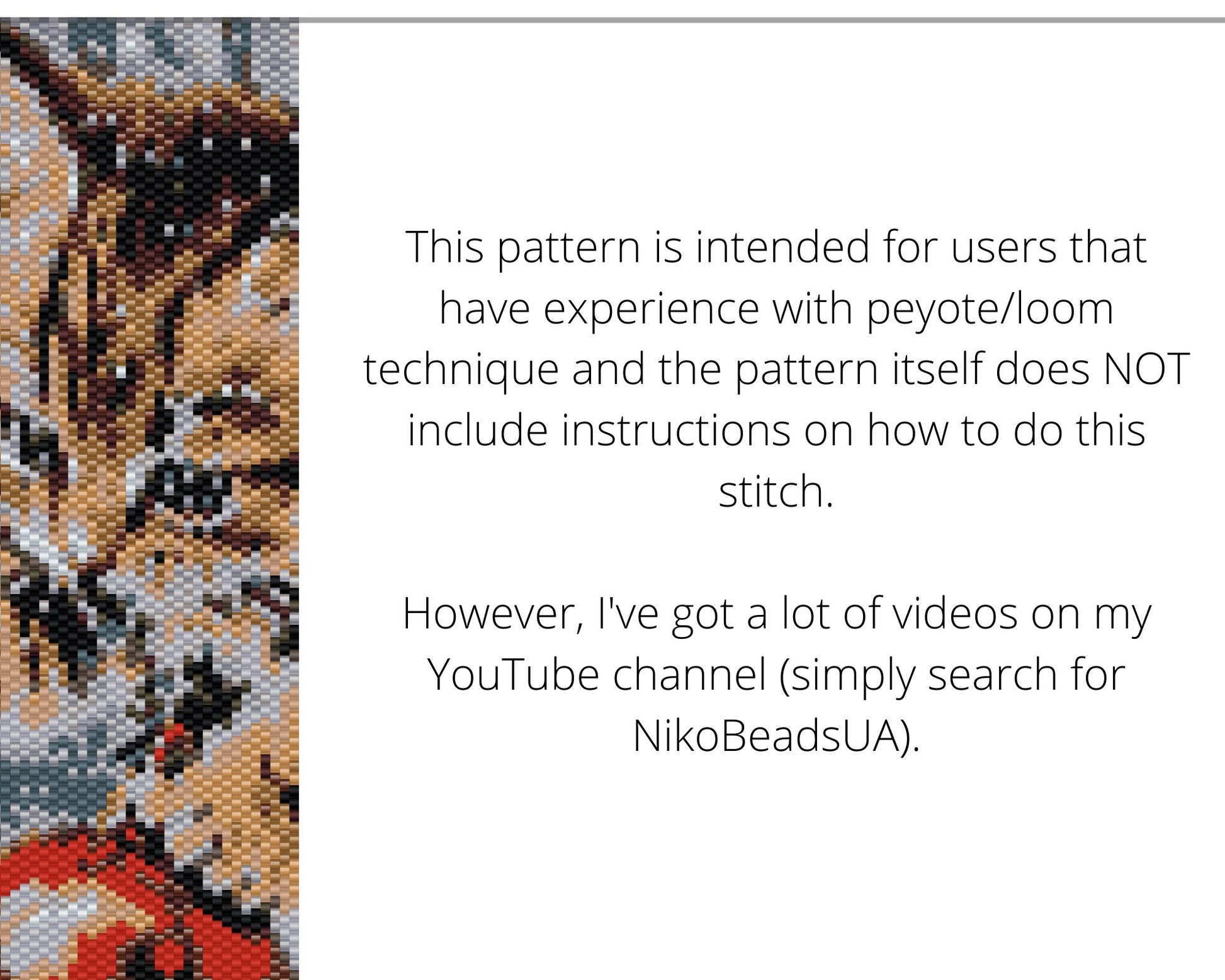 Christmas Kitten even peyote and loom patterns for beaded bracelet or bookmark NikoBeadsUA