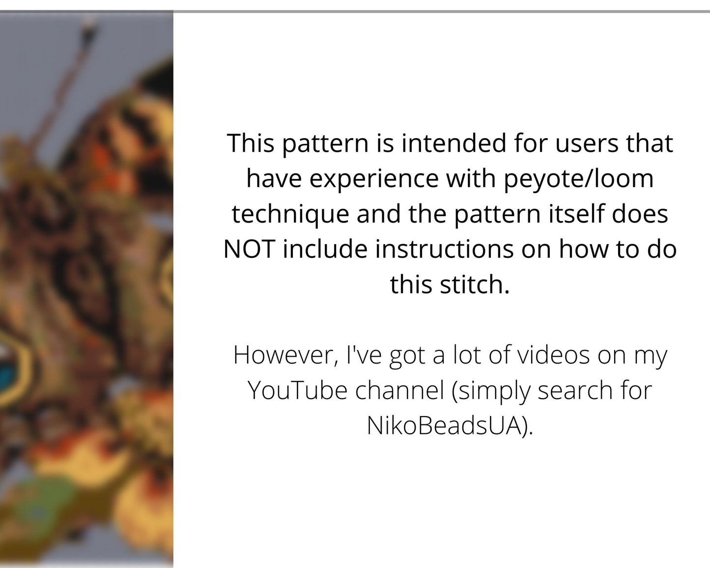 Buckeye Butterfly even peyote and loom patterns for beaded tapestry
