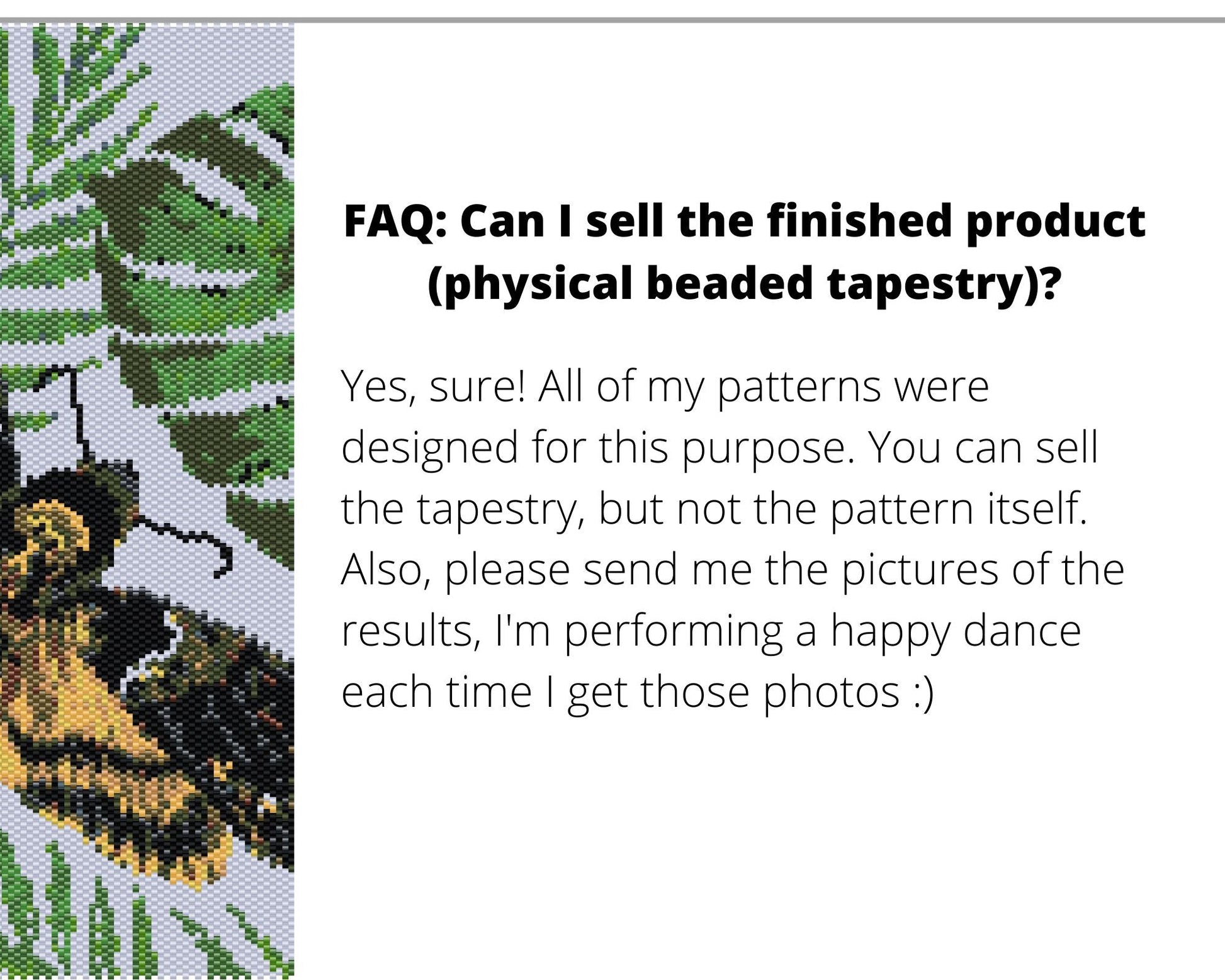 Death's-Head Hawkmoth even peyote and loom patterns for beaded tapestry NikoBeadsUA