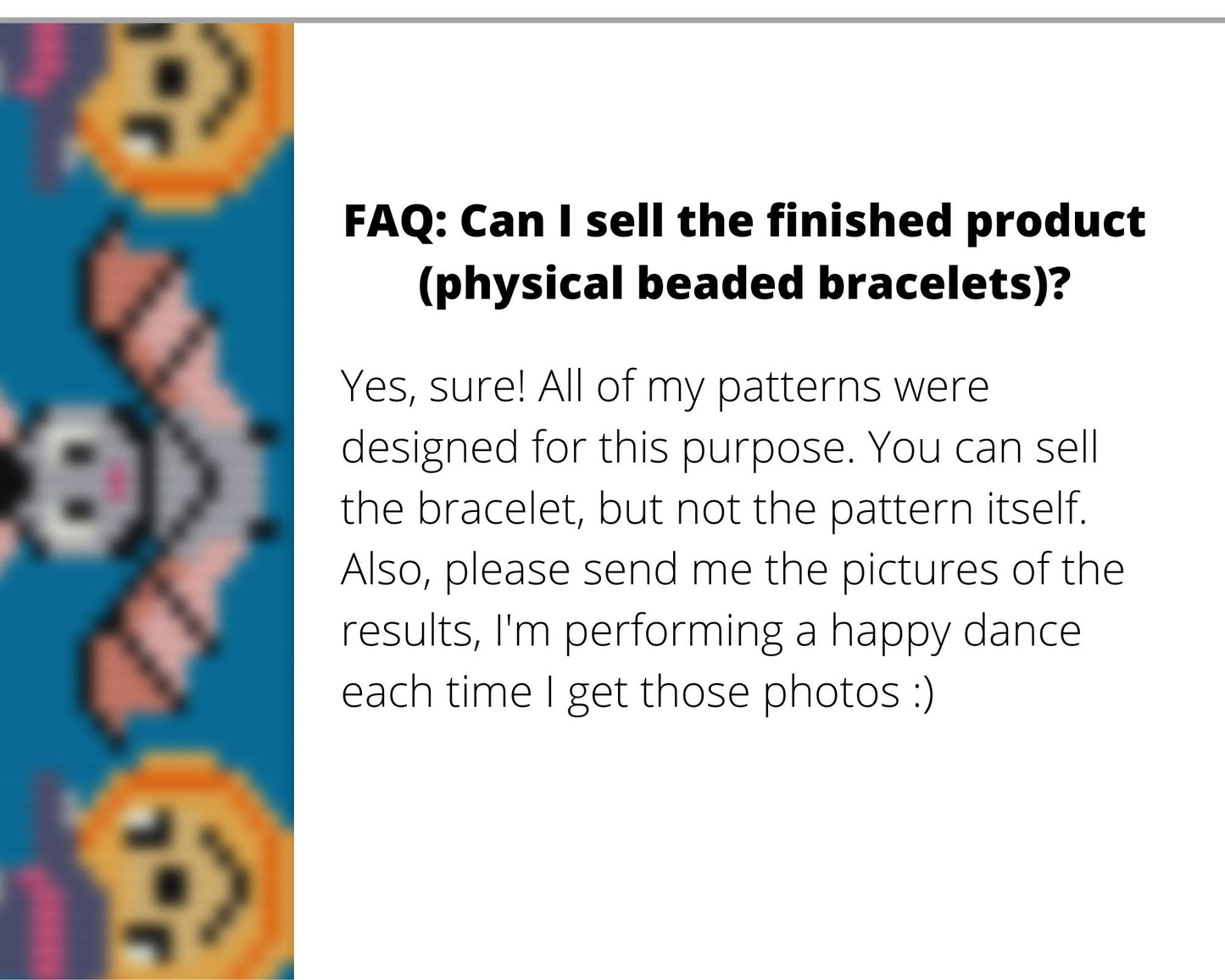 Halloween Bat & Pumpkin peyote and loom patterns for beaded bracelet