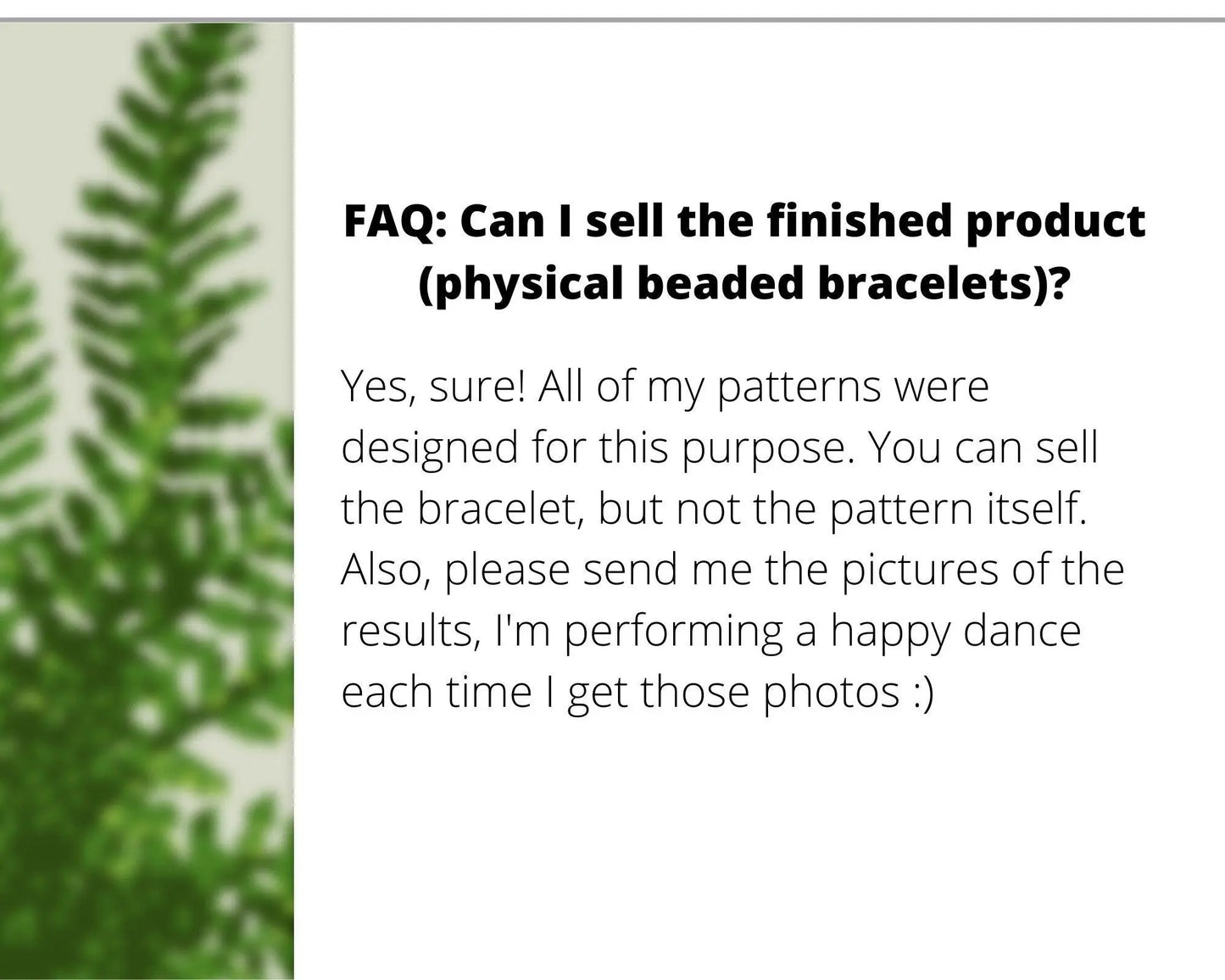 Fern even peyote pattern for beaded bracelet - NikoBeadsUA