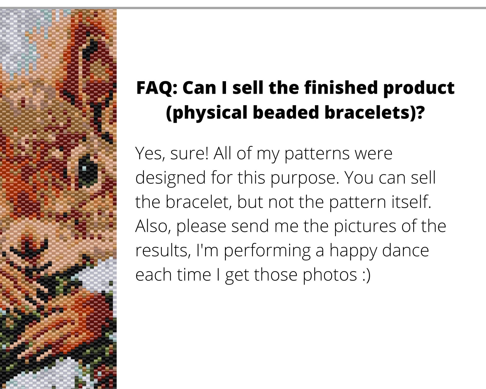 Squirrel even peyote and loom patterns for beaded bracelet or bookmark - NikoBeadsUA