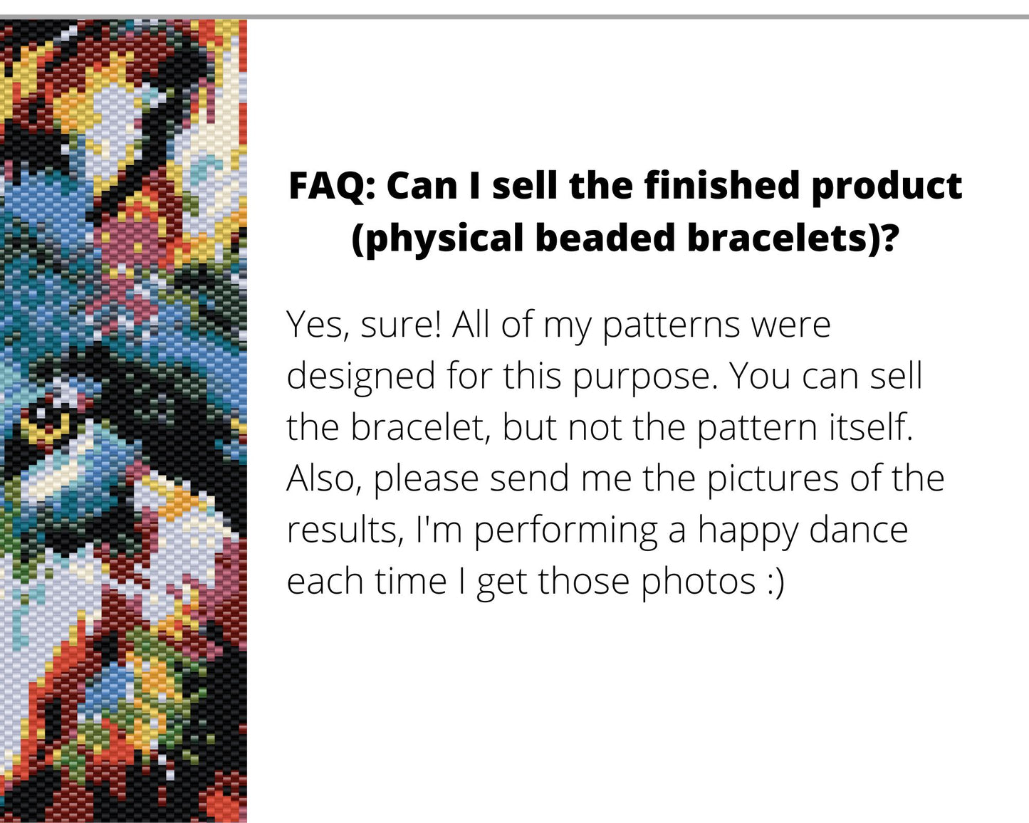 Rainbow Wolf even peyote and loom patterns for beaded bracelet or bookmark NikoBeadsUA