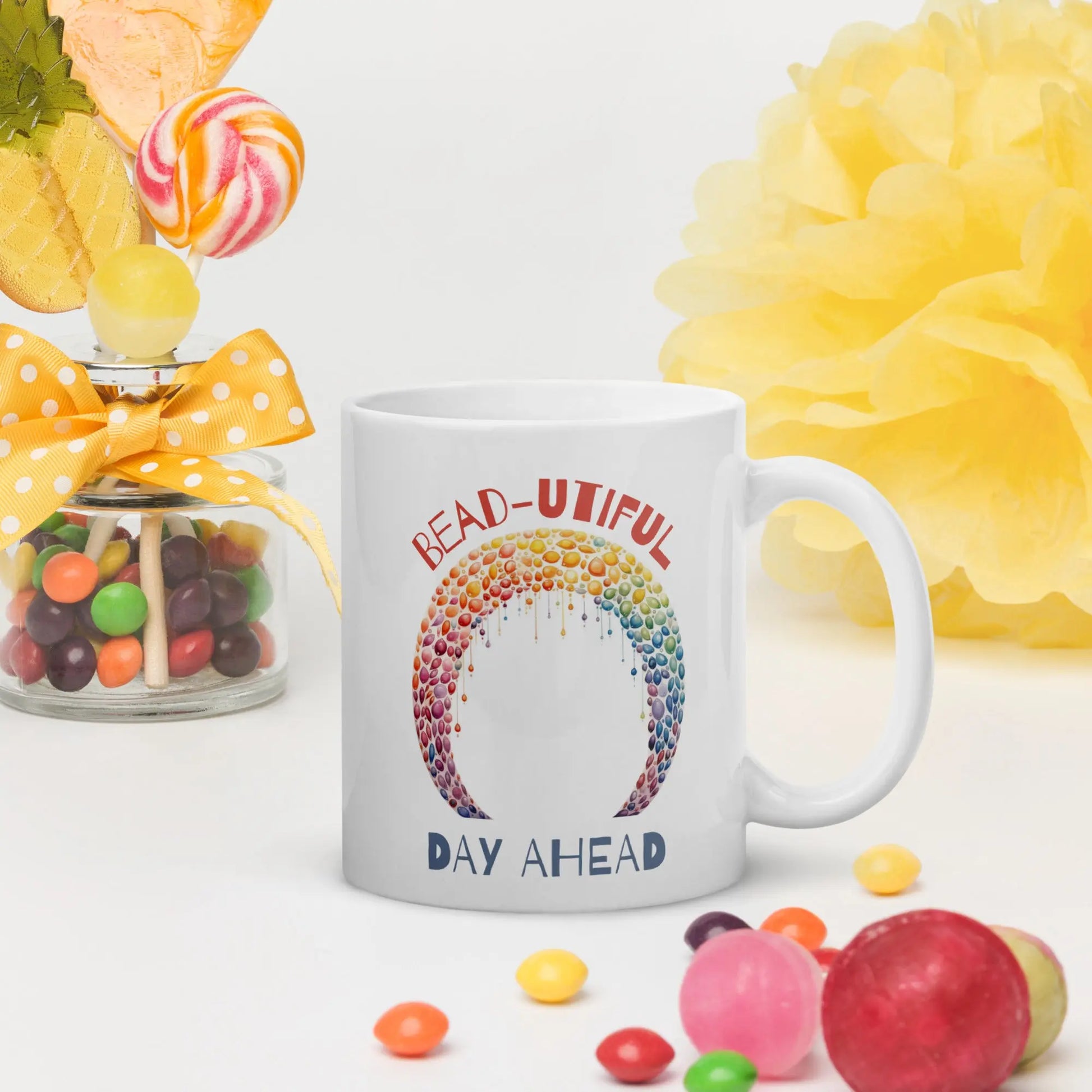 Bead-Utiful Day Ahead Watercolor mug NikoBeadsUA