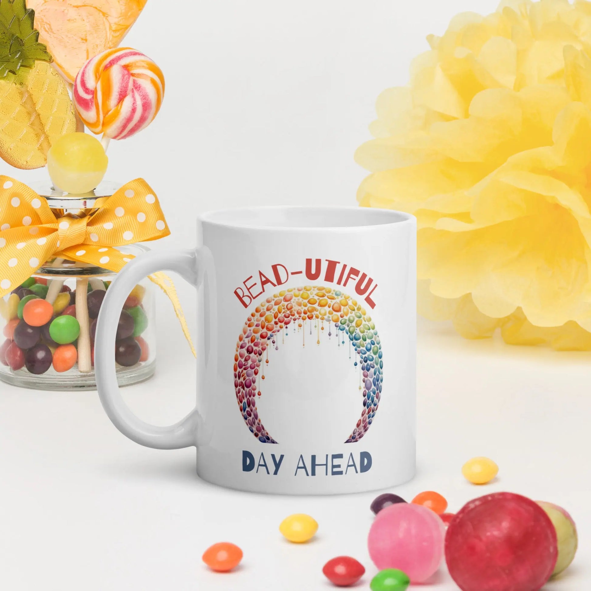 Bead-Utiful Day Ahead Watercolor mug NikoBeadsUA