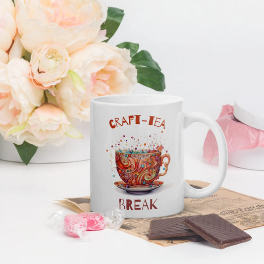 Craft-Tea Break Watercolor mug NikoBeadsUA