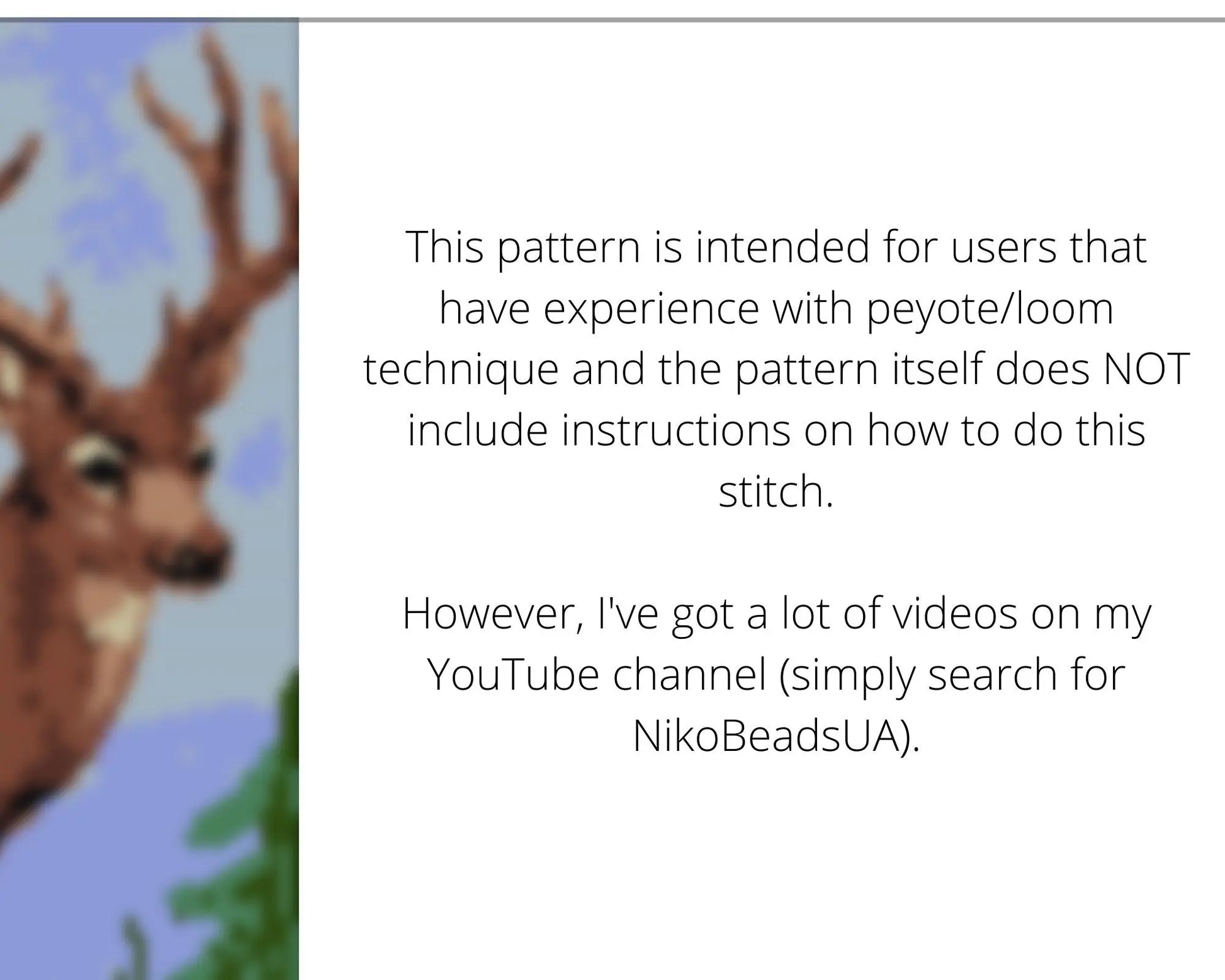 Deer even peyote and loom patterns for beaded bracelet NikoBeadsUA