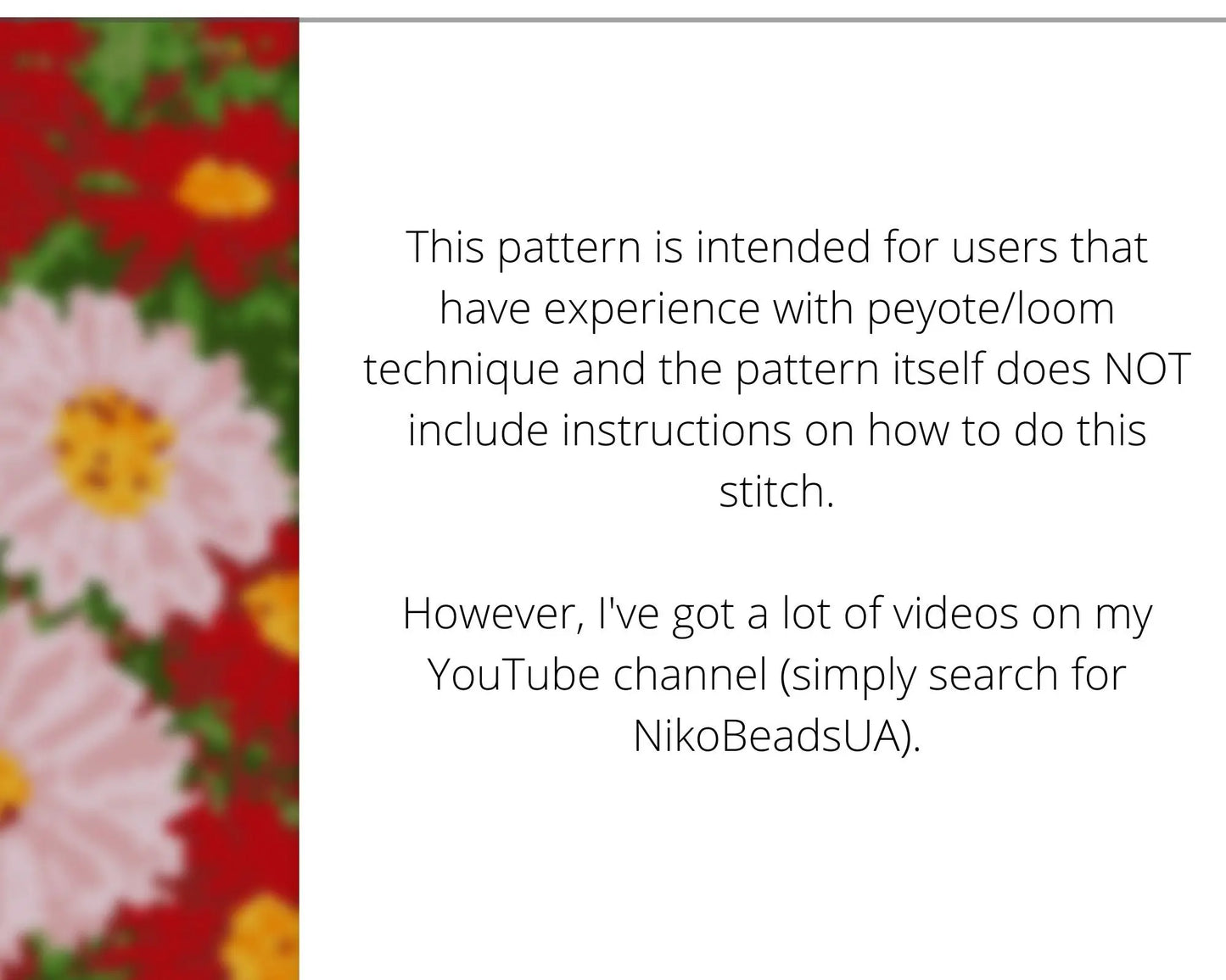 Gerbera even peyote and loom patterns for beaded bracelet NikoBeadsUA