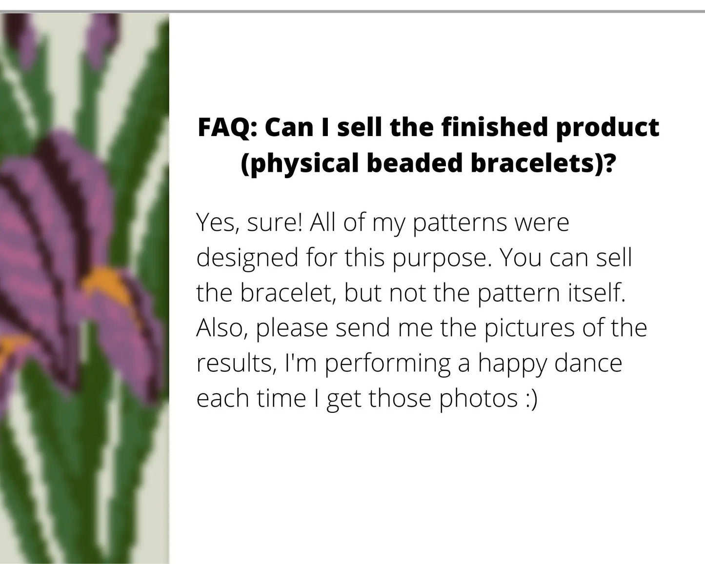 Iris even peyote pattern for beaded bracelet NikoBeadsUA