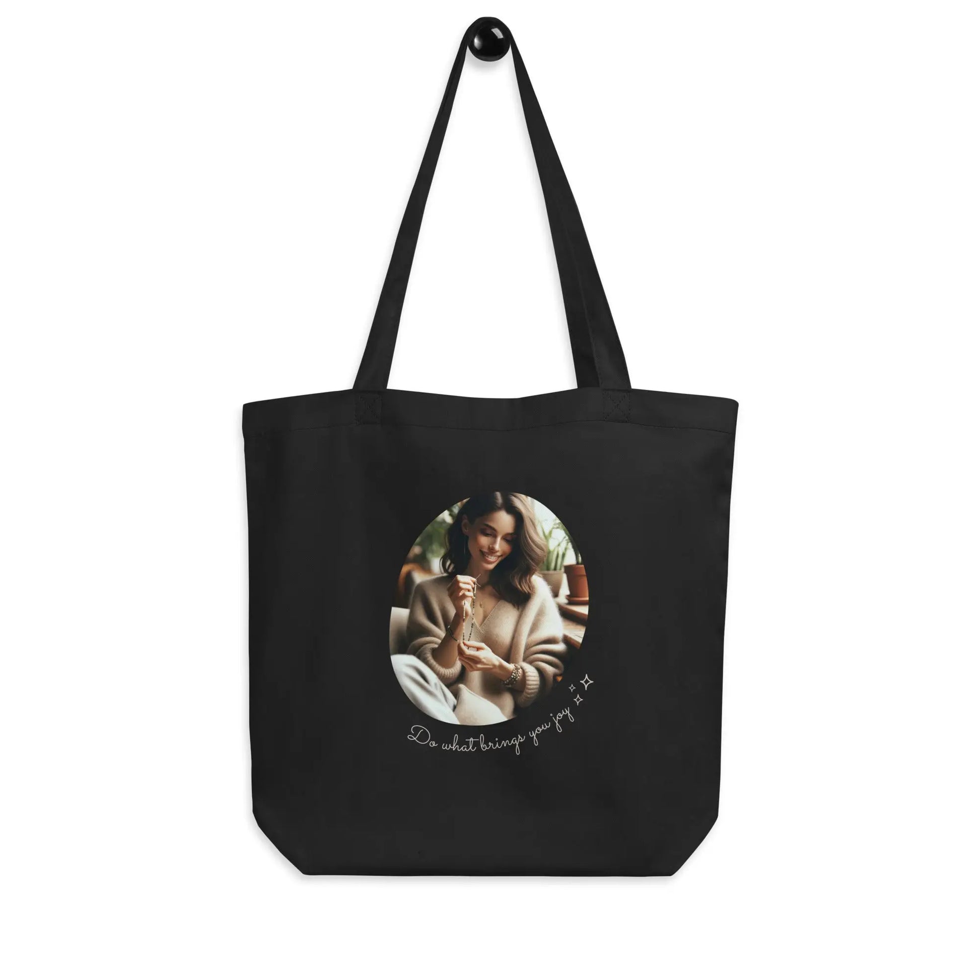 "Do What Brings You Joy" Beader Eco Tote Bag NikoBeadsUA