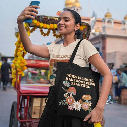 "Make Something Beautiful" Eco Tote Bag - NikoBeadsUA