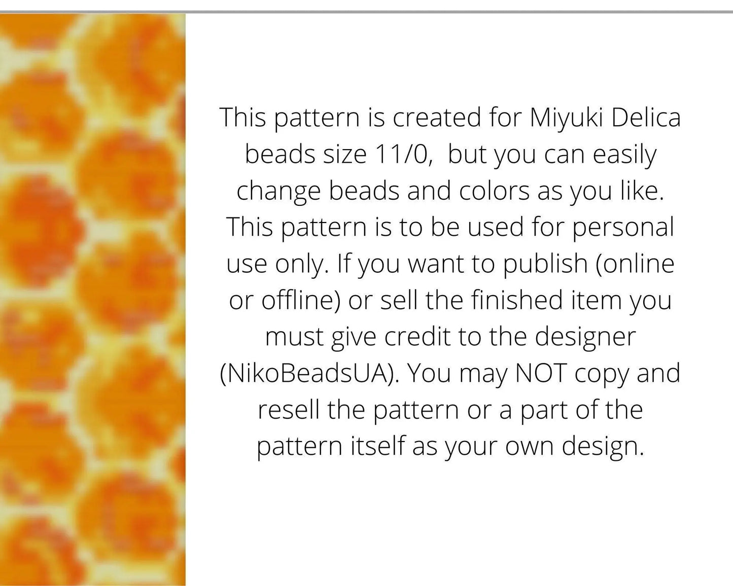 Honeycomb Loom pattern for beaded bracelet - NikoBeadsUA